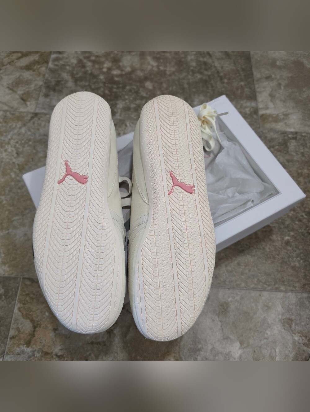 PUMA x ROSÉ Speedcat Ballet SD – Warm White/Black/Frosty Pink (Women's Size 9) - Picture 9 of 14